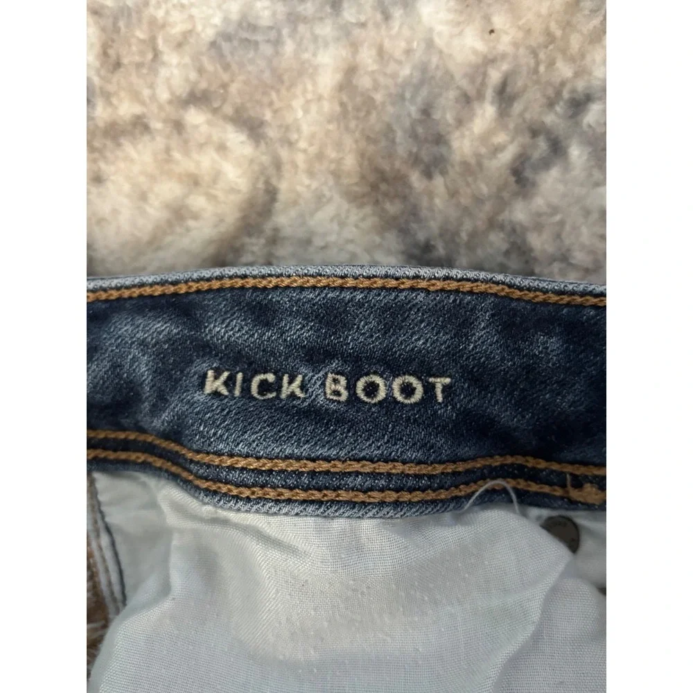 Women's American Eagle Kick Boot Blue‎ Jeans - Y2K Size 4 Short Super Stretch